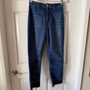 Joe’s Jeans The Jane High Rise Straight Crop Raw Hem Size 26